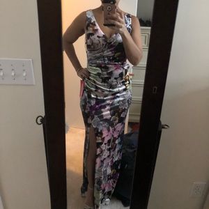 Floral evening gown- Adrianna Papell size 4